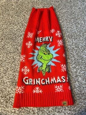 Grinchmas Red Knit Dog Sweater - The Grinch